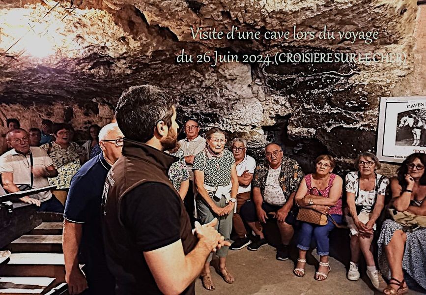 VISITE D'UNE CAVE(CHER) LE 26 JUIN 2024