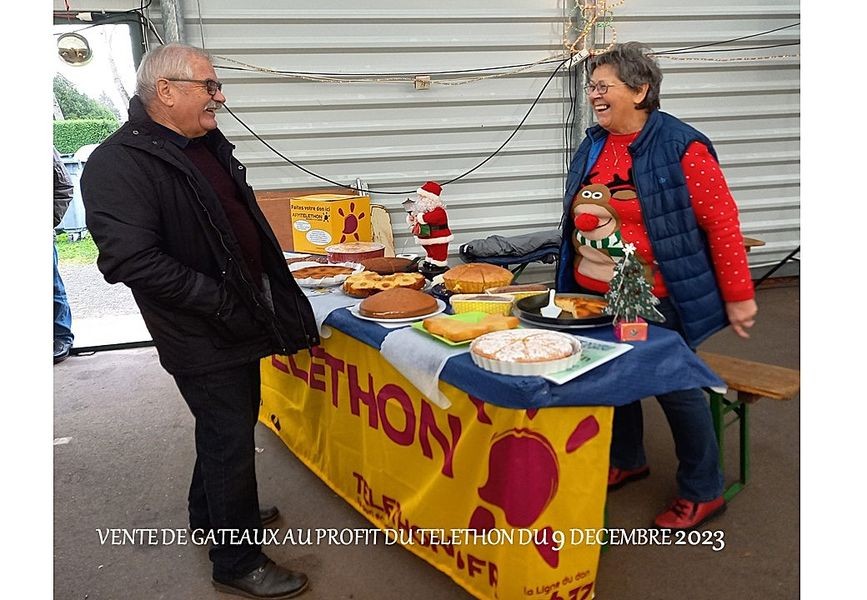 VENTE DE GATEAUX AU PROFIT DU  TELETHON 2023